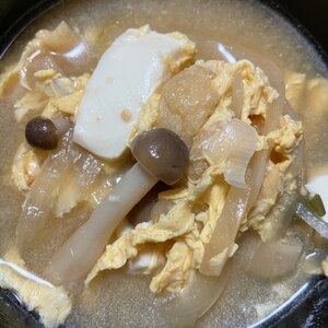 豆腐のかき卵みそ汁
